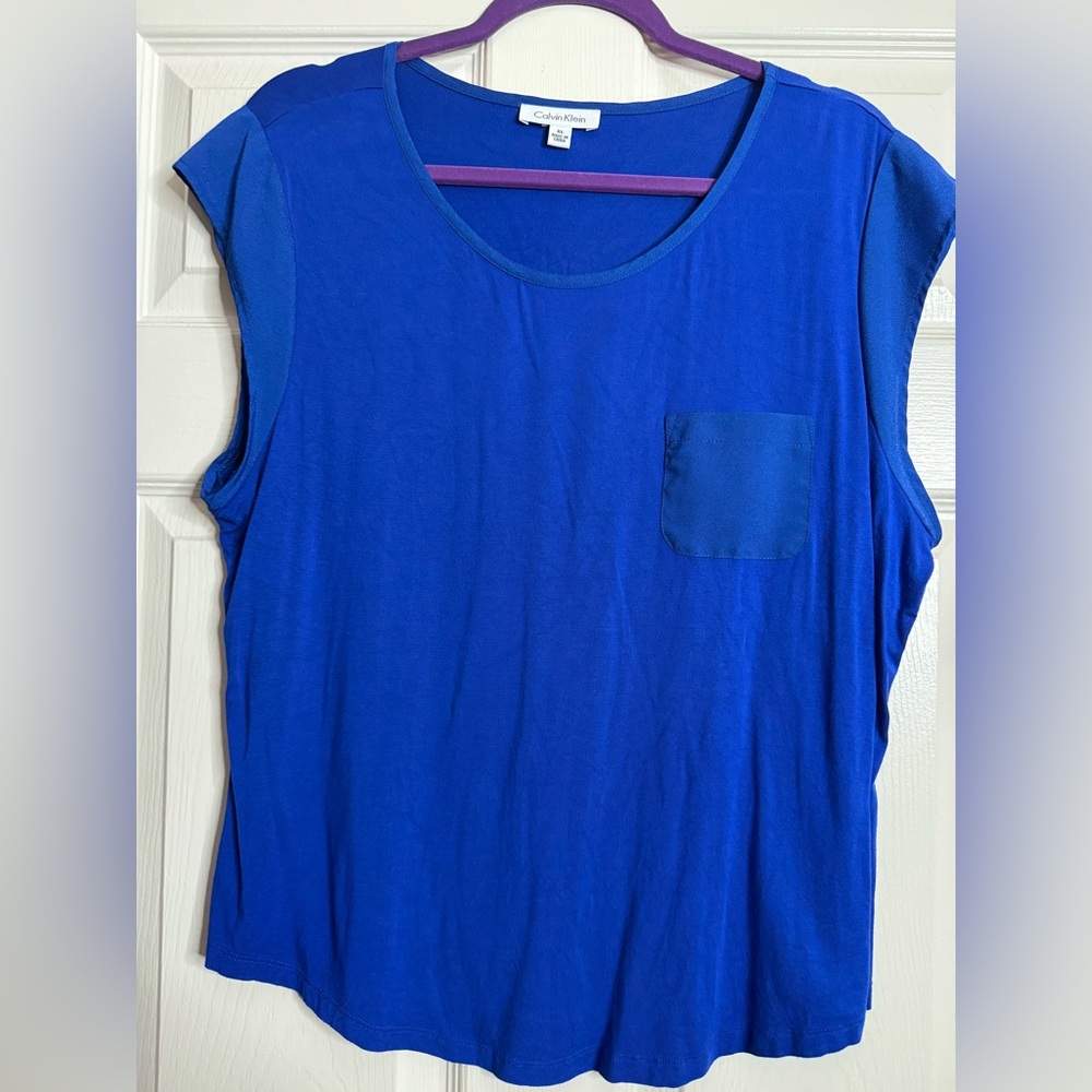 Calvin Klein Royal Blue shirt with Pocket.